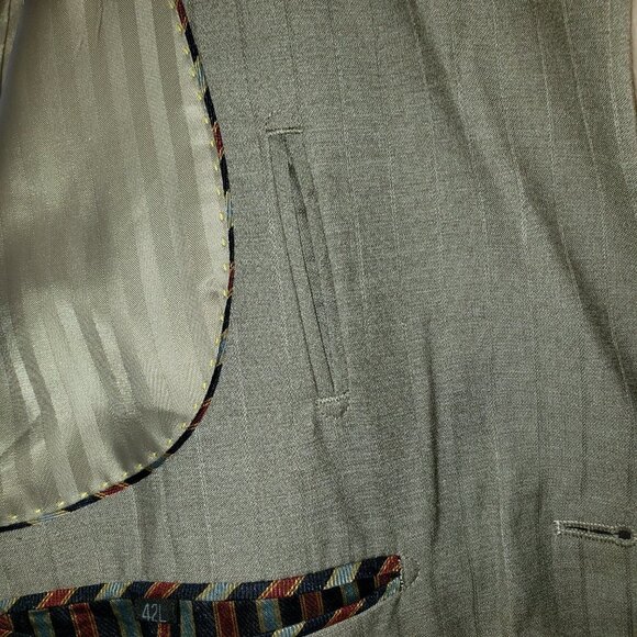 Men's Bocaccio Uomo 3-Piece Tan Suit, Size W36-42L - Picture 10 of 11